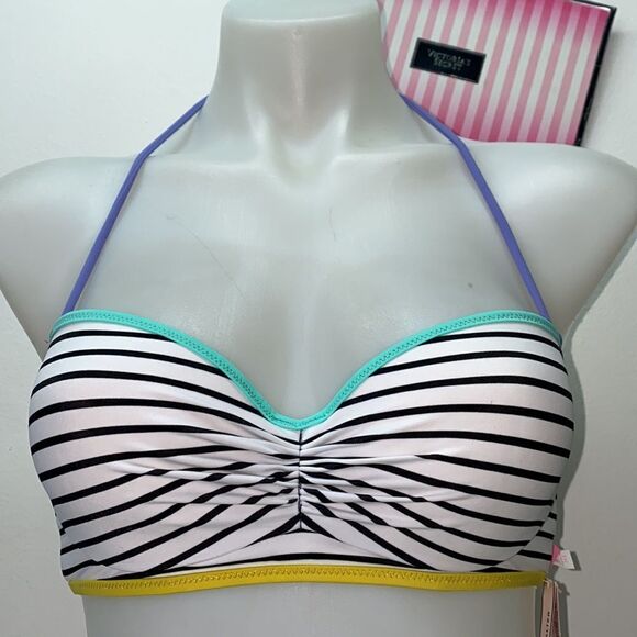 🔥VICTORIA SECRET SWIMSUIT 2pc 34B push-up //small  New #2 - Picture 3 of 11
